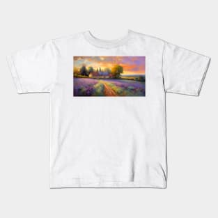 French countryside with lavender Kids T-Shirt